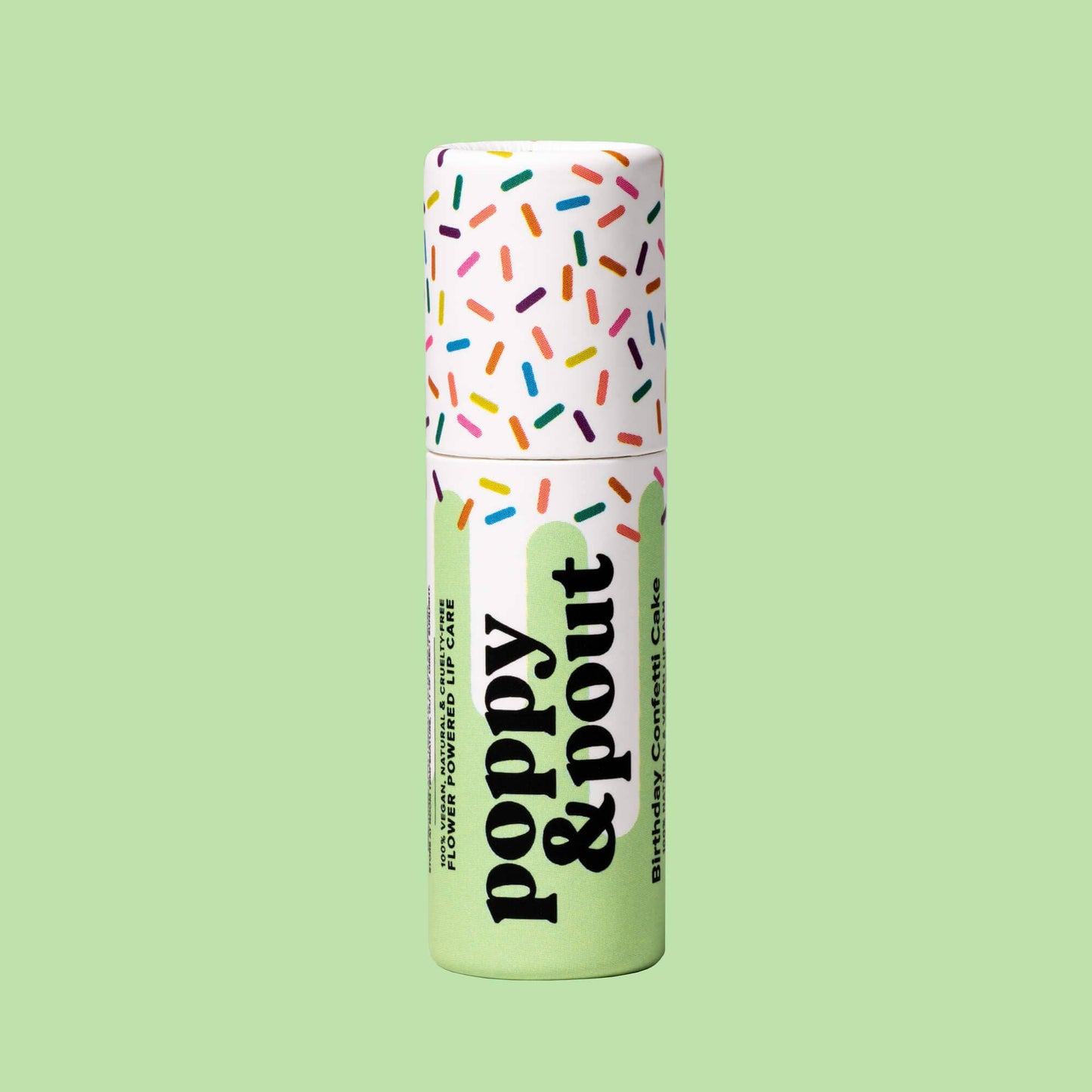 Lip Balm, Birthday Confetti Cake - Green