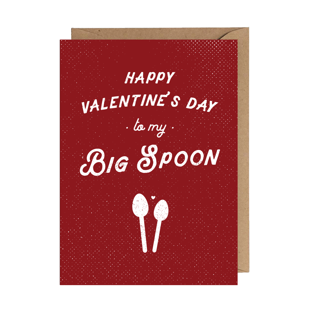 Happy Valentine's Day Big Spoon Greeting Card