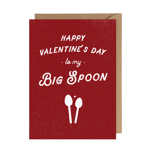 Happy Valentine's Day Big Spoon Greeting Card