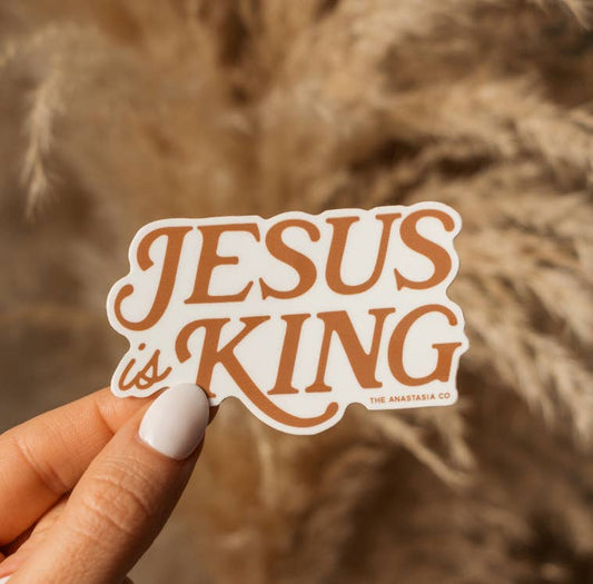 Jesus is King Sticker