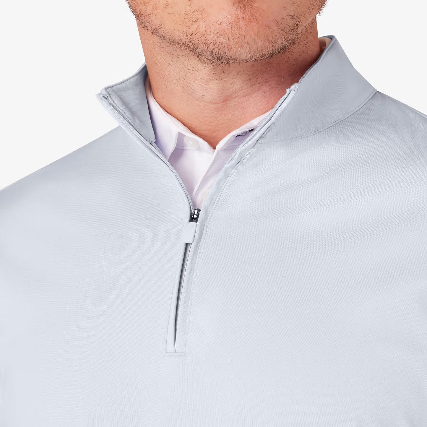 Keeton Quarter Zip - Sky Heather