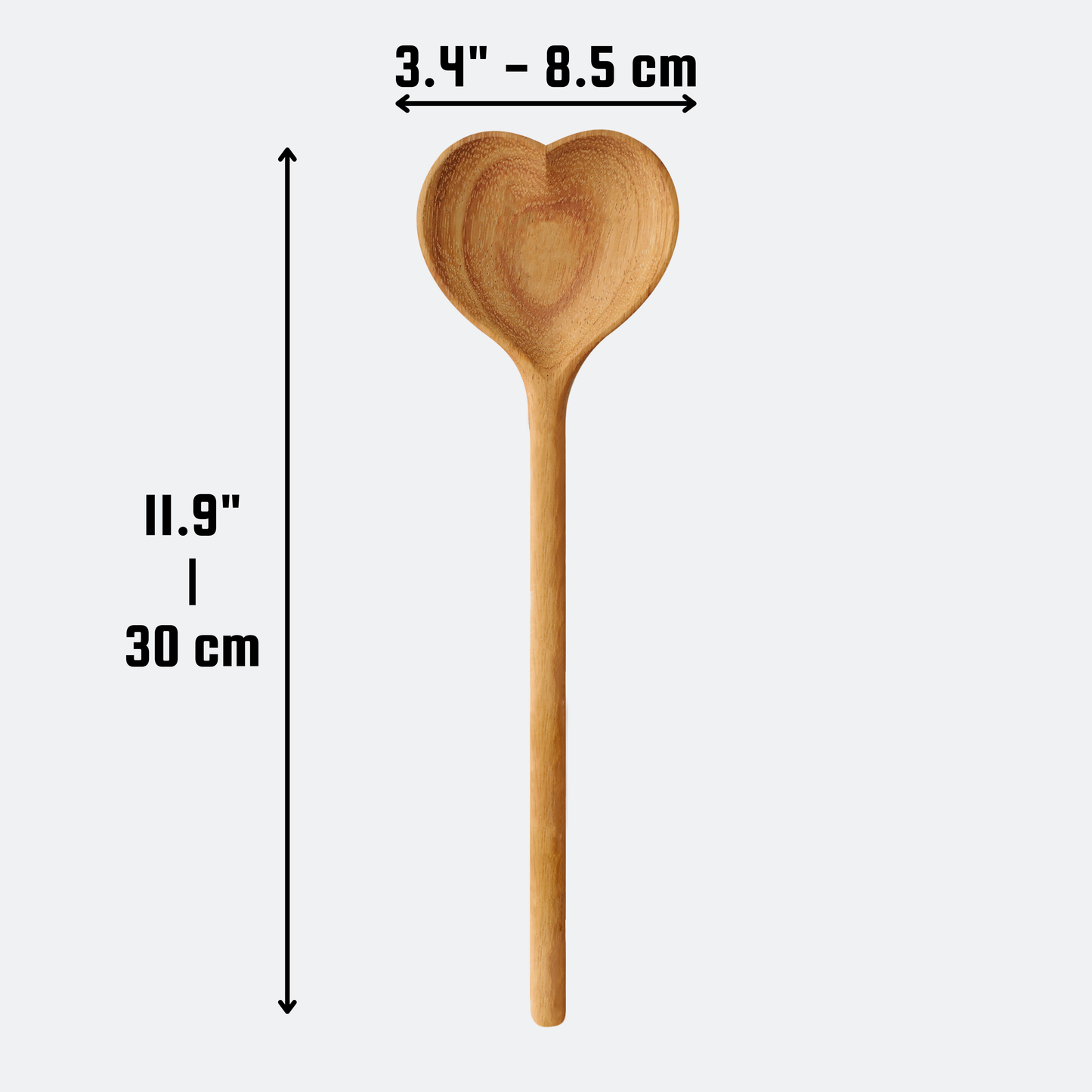 Love You - Wooden Heart Spoon