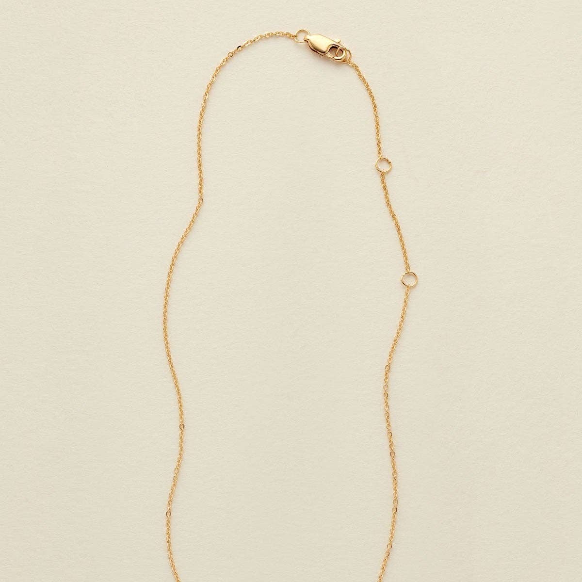 The Sis' Disc Necklace - Gold Filled 16"-18"