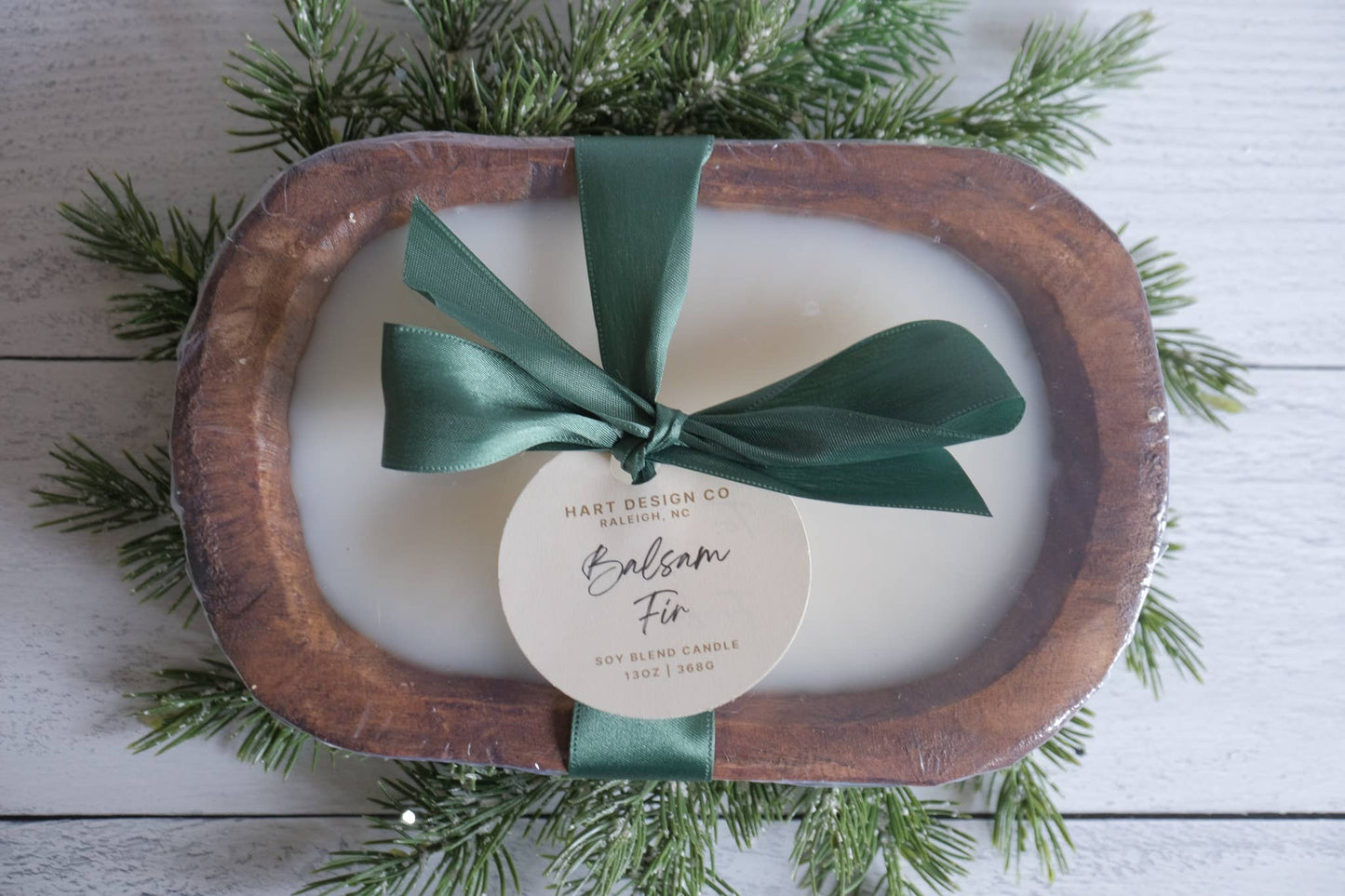 Balsam Fir 3 Wick Dough Bowl Candle