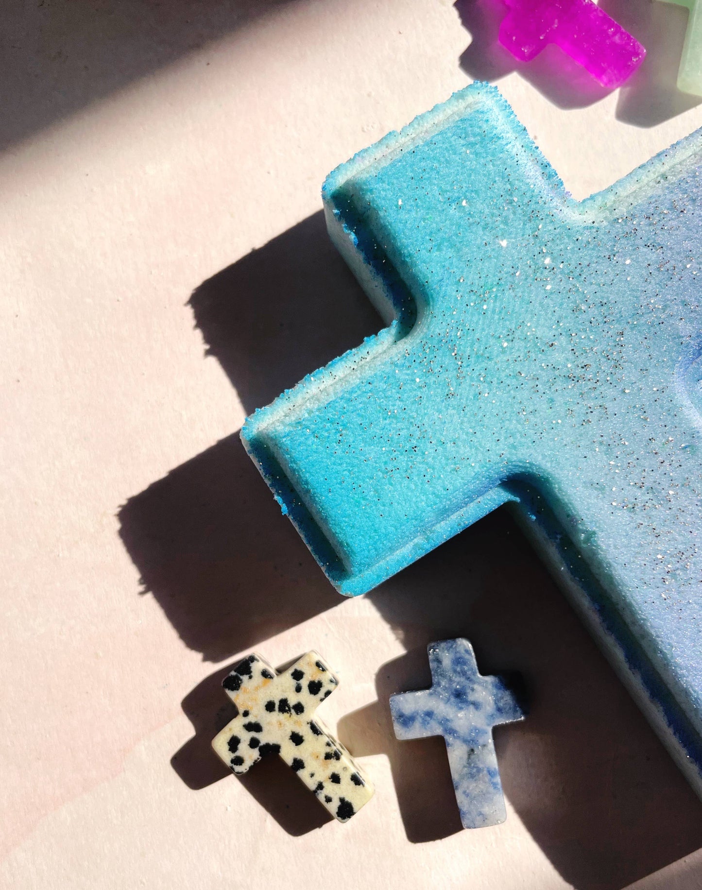 Cross Bath Bomb - with stone cross inside!