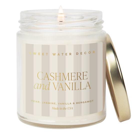 Cashmere and Vanilla 9oz Soy Candle