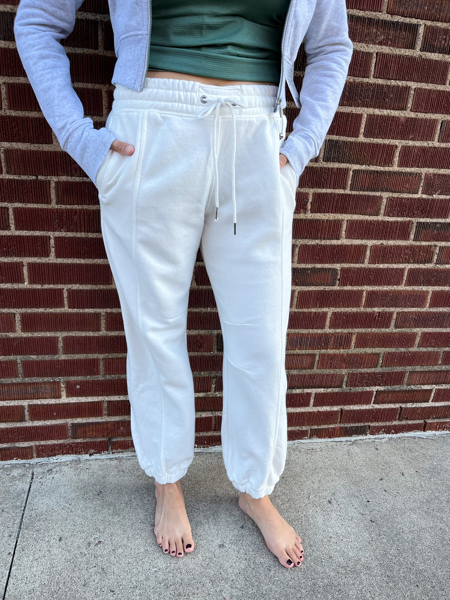 Sprint To The Finish Pant - Ivory