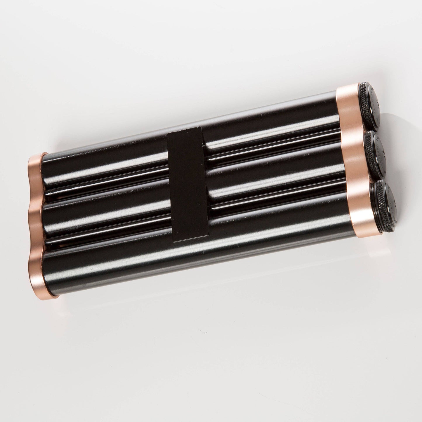 Keep It Fresh Cigar Holder Triple - Black/Rose Gold