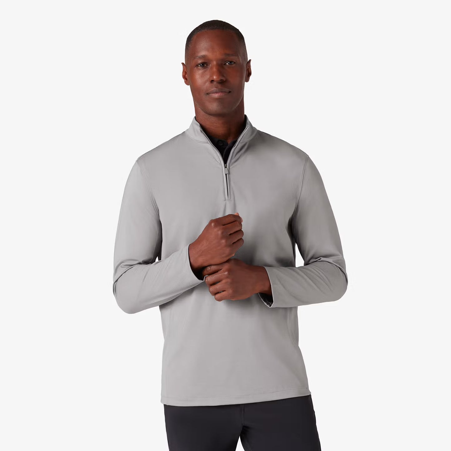 Keeton Quarter Zip - Nickel Heather