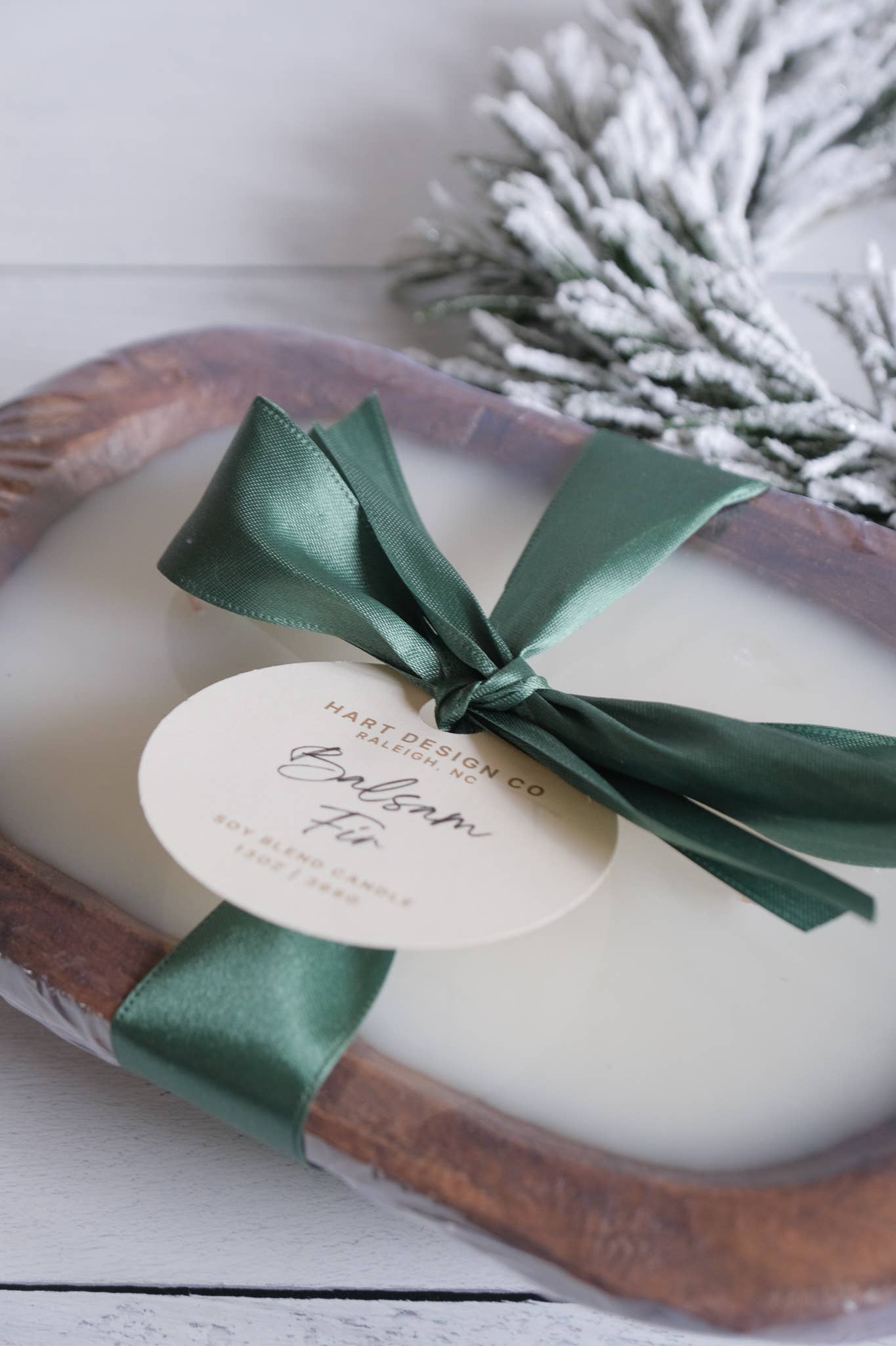 Balsam Fir 3 Wick Dough Bowl Candle