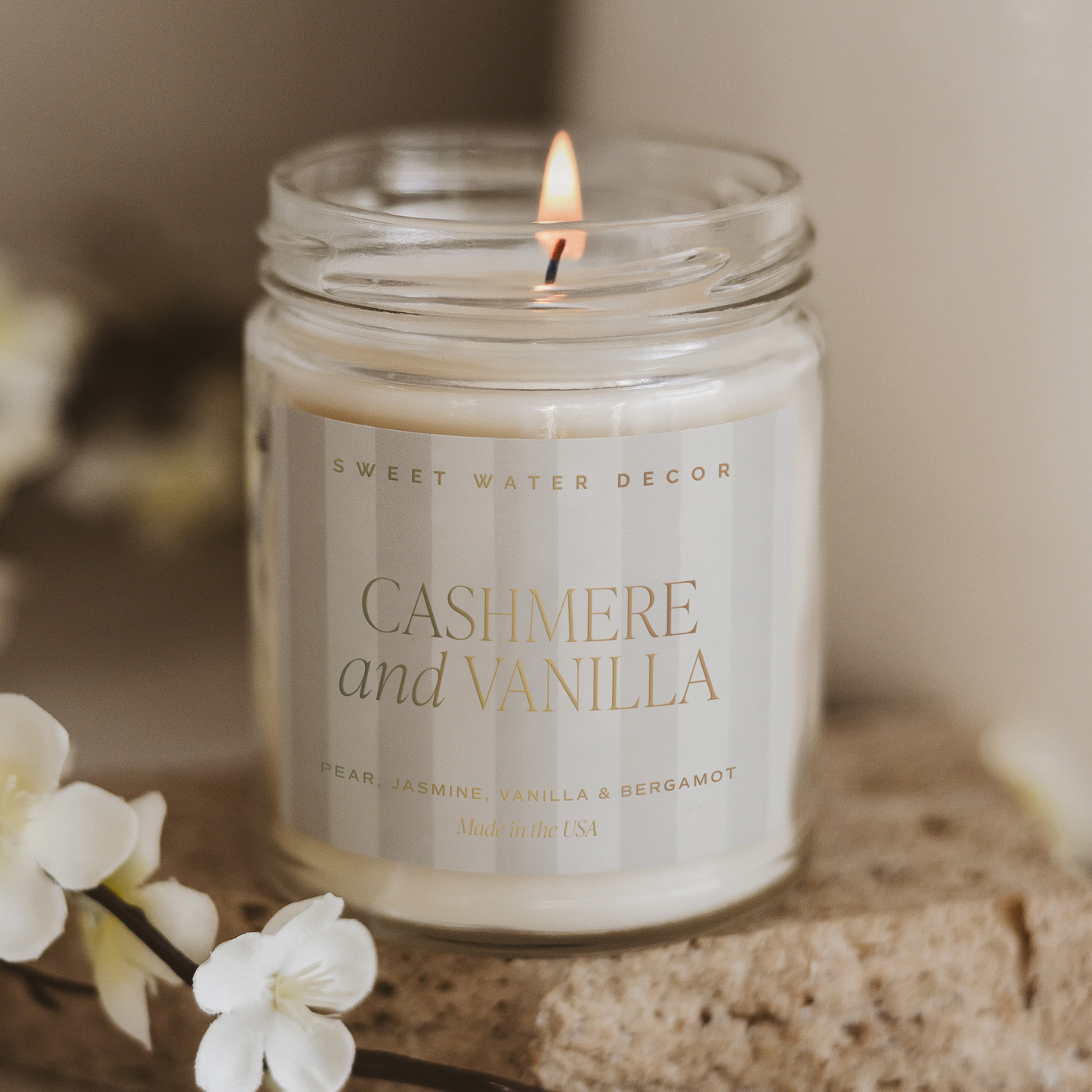 Cashmere and Vanilla 9oz Soy Candle