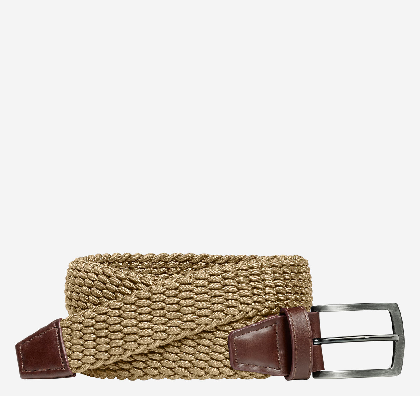 STRETCH KNIT BELT - Tan