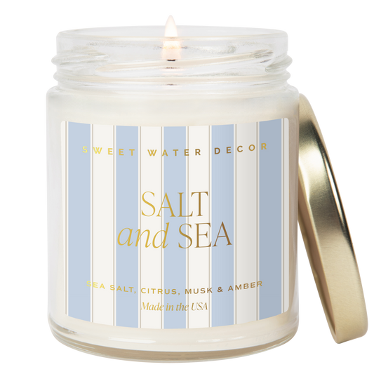 Salt and Sea 9oz Soy Candle