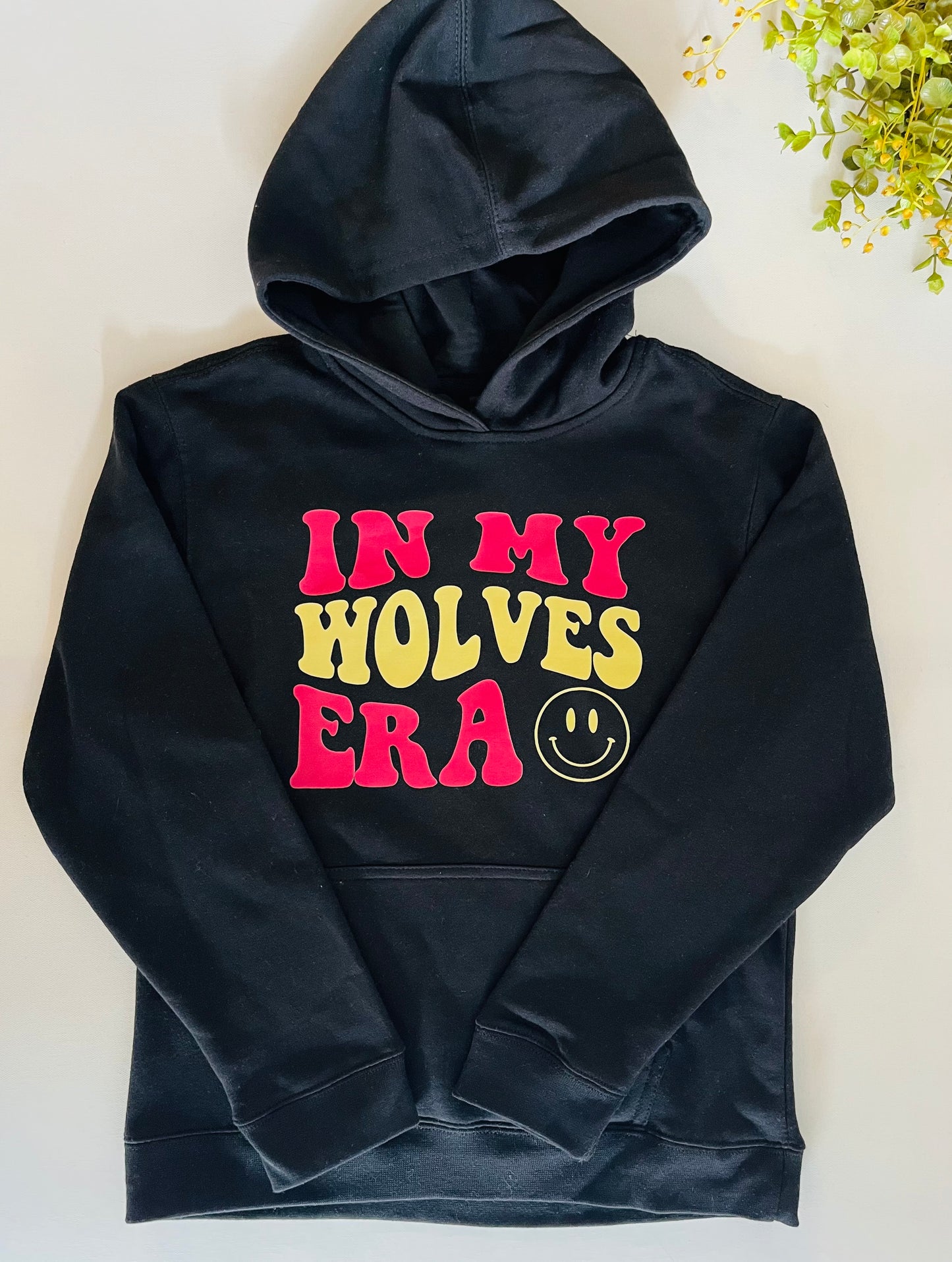 In My Wolves Era Youth Hoodie - Black