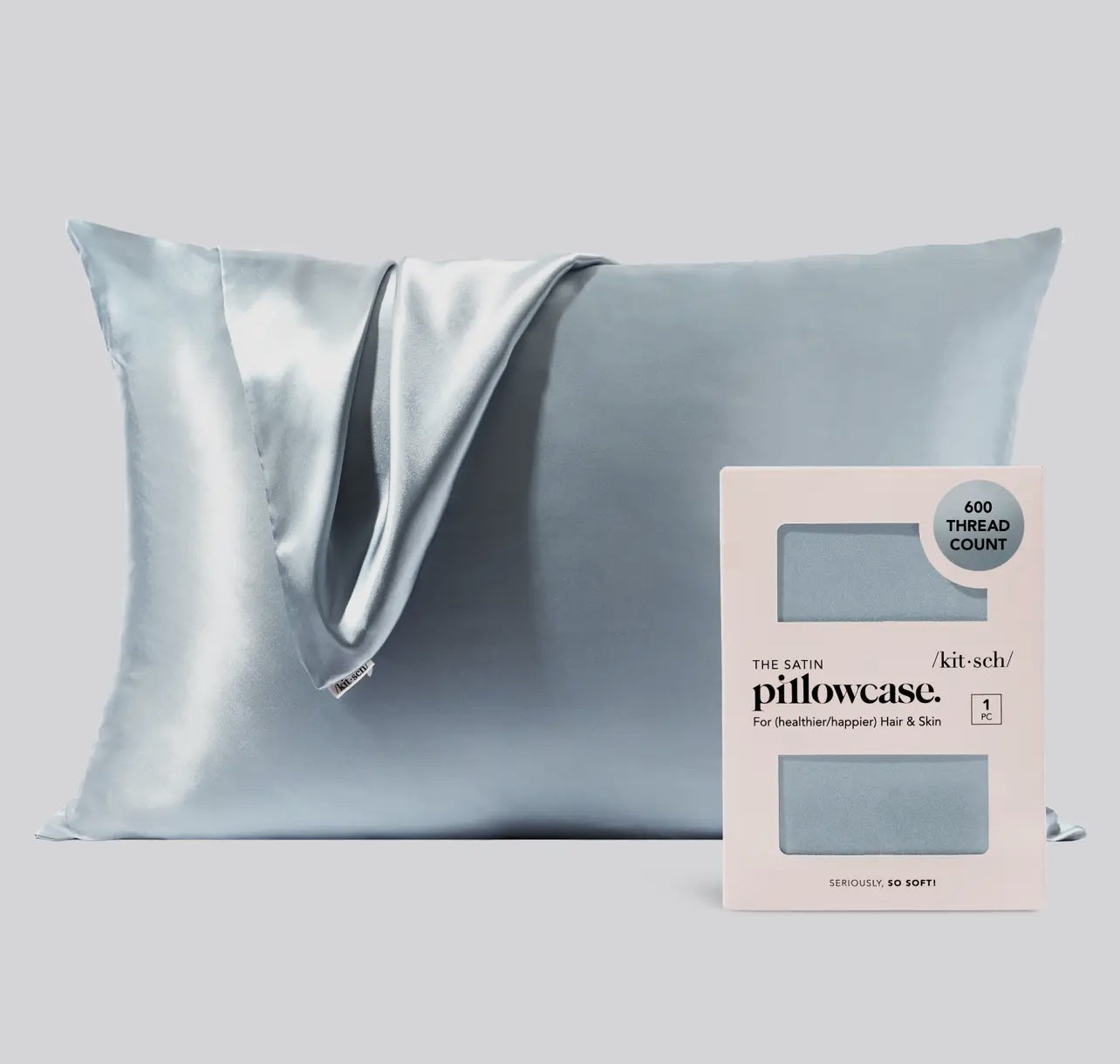 Standard Satin Pillowcase - Haze Blue