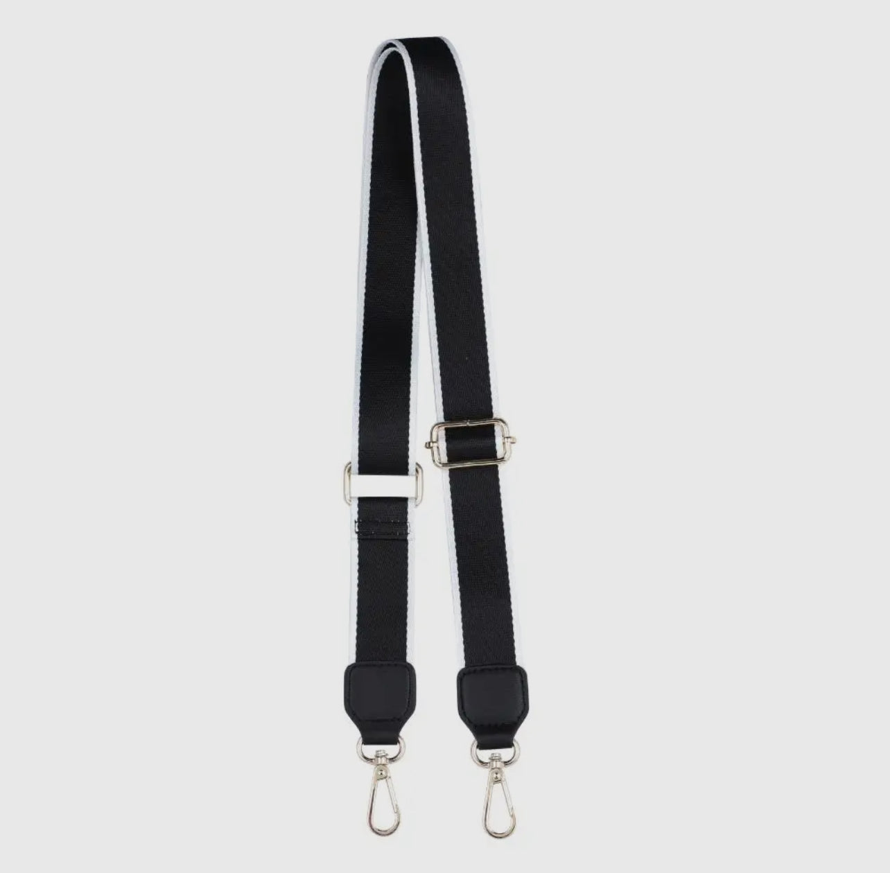 Adjustable Shoulder Crossbody Guitar Strap - Black/White