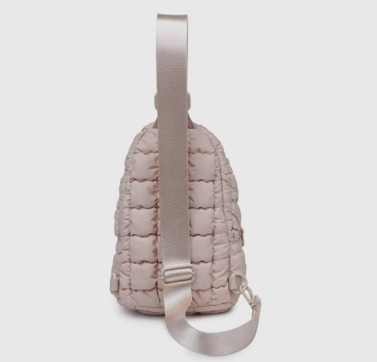 Rejuvenate Quilted Nylon Sling Backpack - Cream