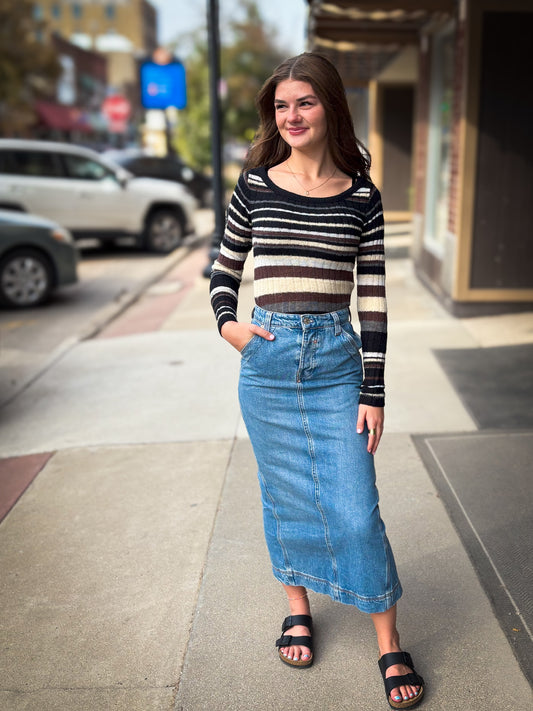 Francisco Denim Maxi - Head Over Heels