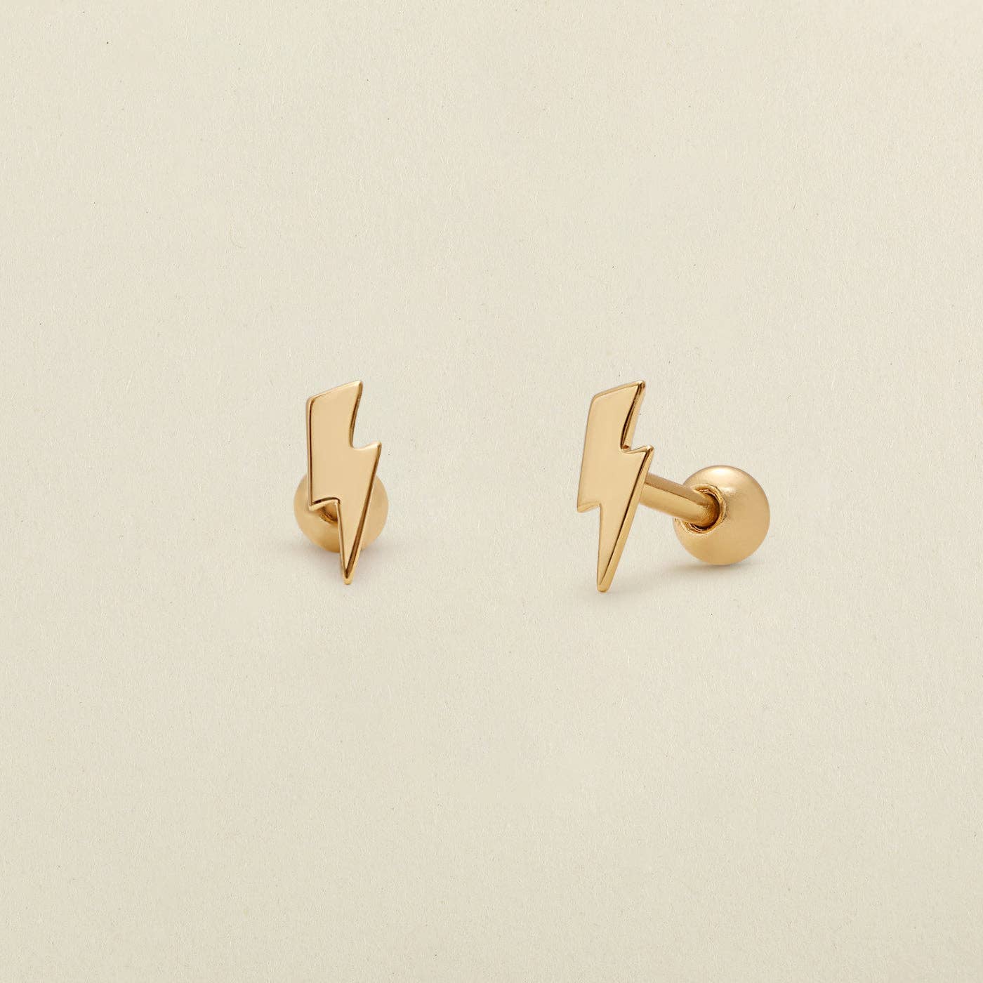 Live In Stud Earrings - Gold Vermeil/Heart