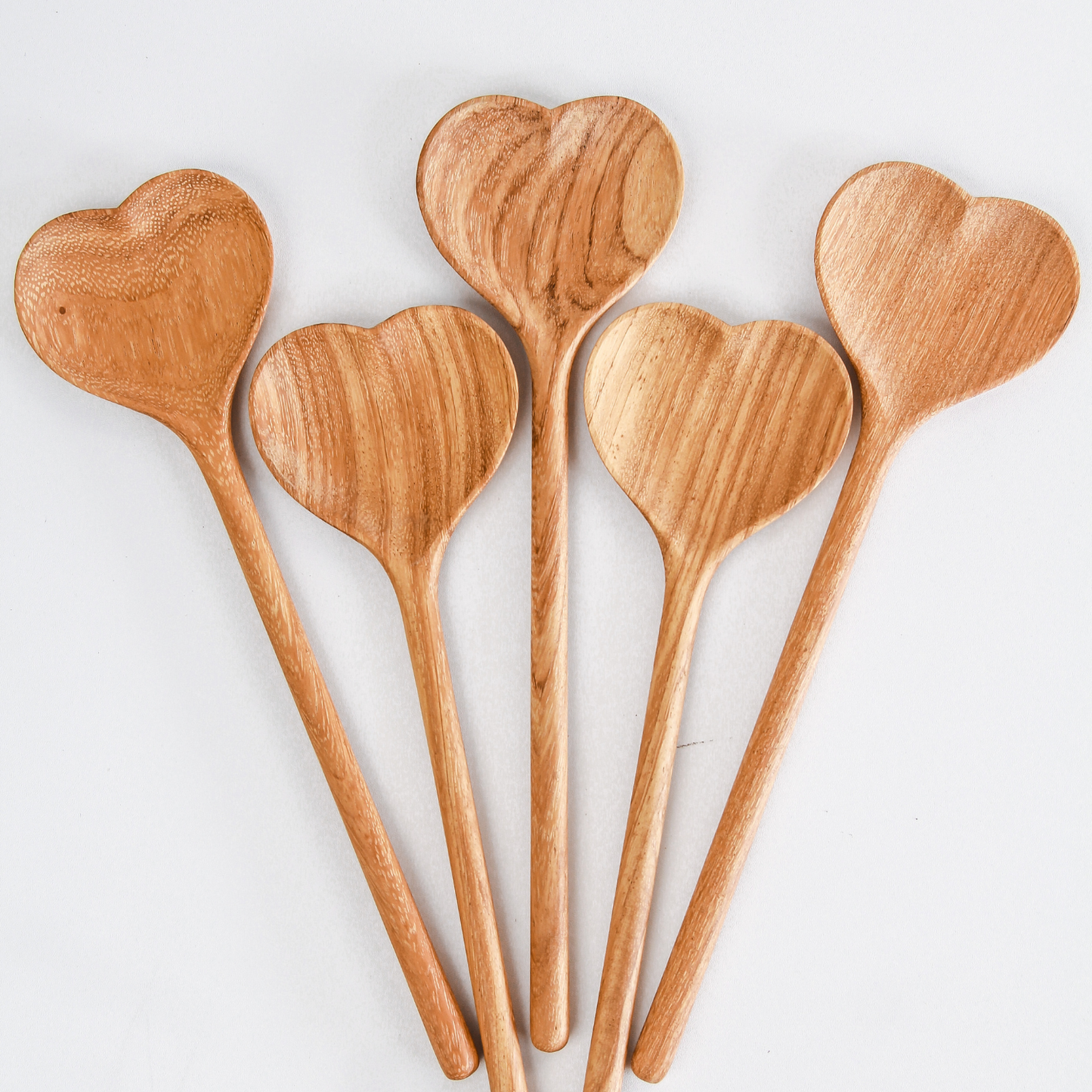 Large Wooden Heart Shaped Spoon