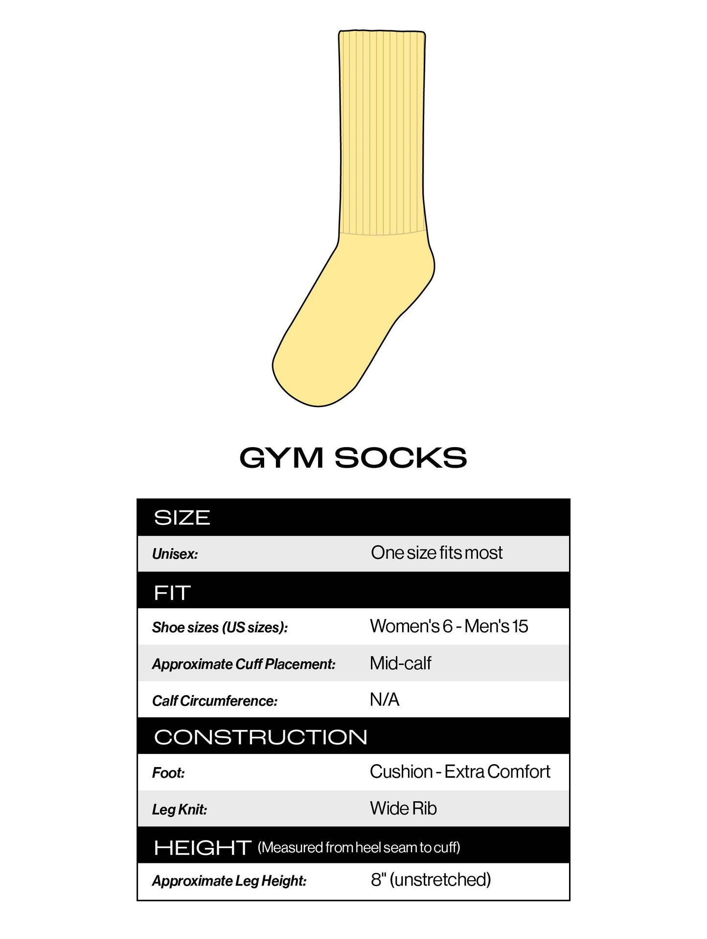 I Love Naps Gym Crew Socks