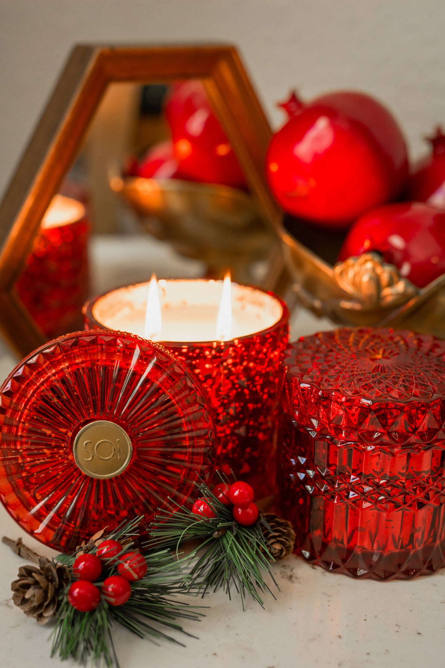 Holiday Spice 15oz Shimmer Candle