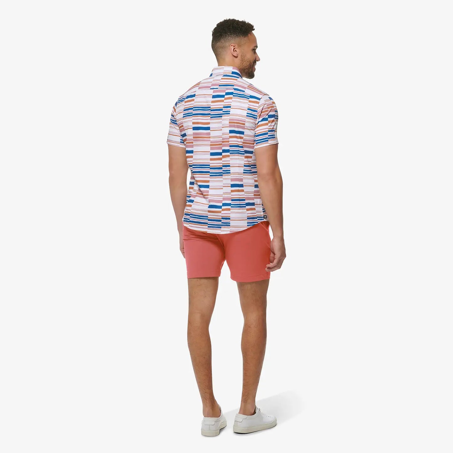 Leeward SS - Auburn Multi Stripe