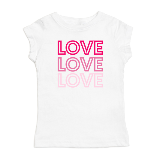 LOVE, LOVE, LOVE Short Sleeve Shirt