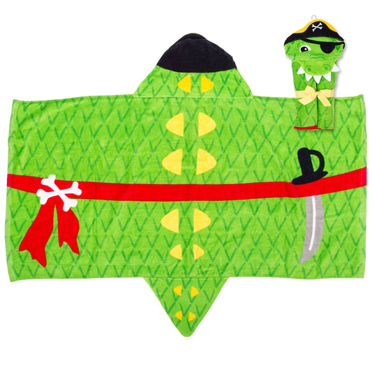 Alligator Hooded Beach Towel