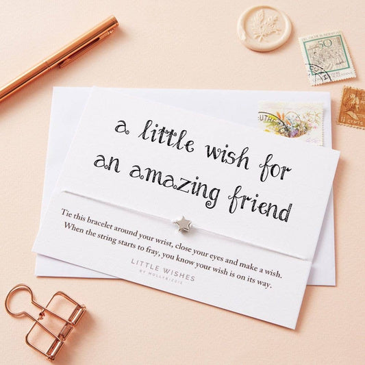 A Little Wish for an Amazing Friend Wish Bracelet