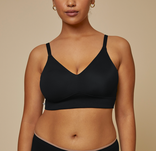 Bliss Triangle Bralette - Black / M