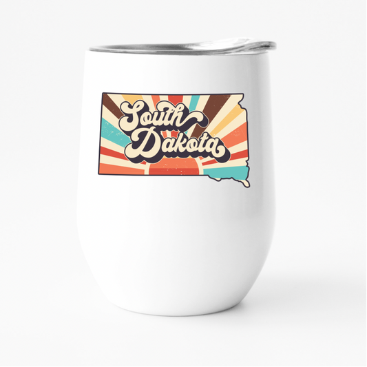 Retro South Dakota Tumbler