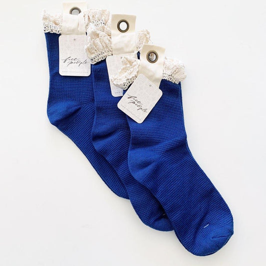 Beloved Waffle Knit Ankle Sock