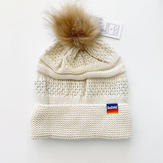 SoDAK Pom Beanie - Ivory