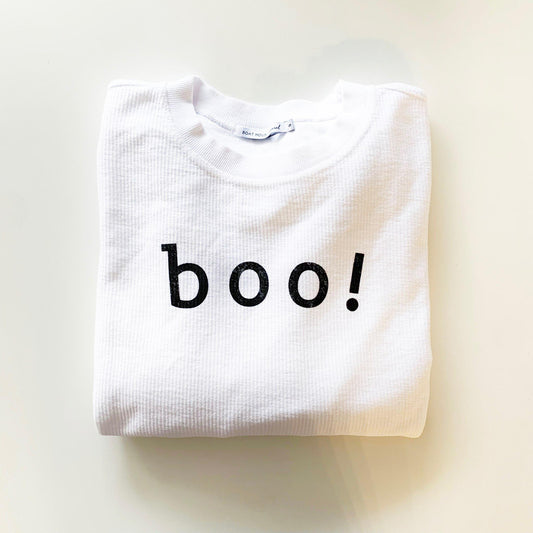 BOO! Ribbed Sweater