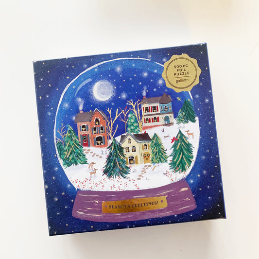 Winter Snow Globe Puzzle