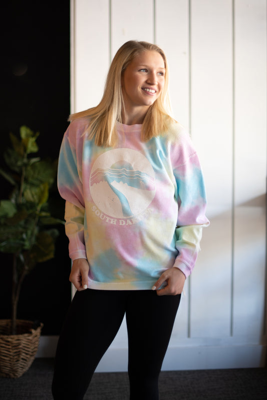 SD Farmscape Sweater - Rainbow Tie-Dye