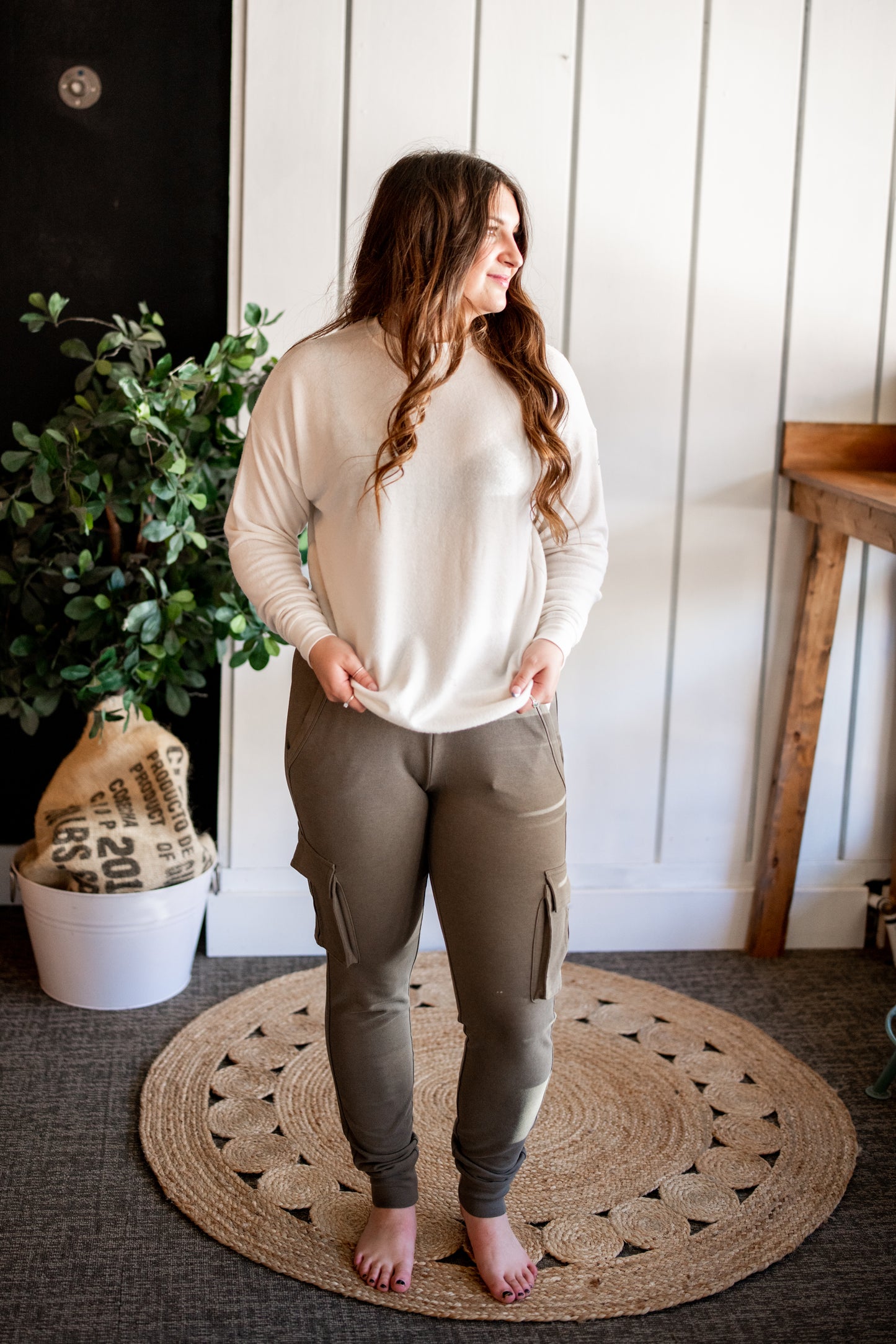 Unwind Cargo Pant - Olive Branch