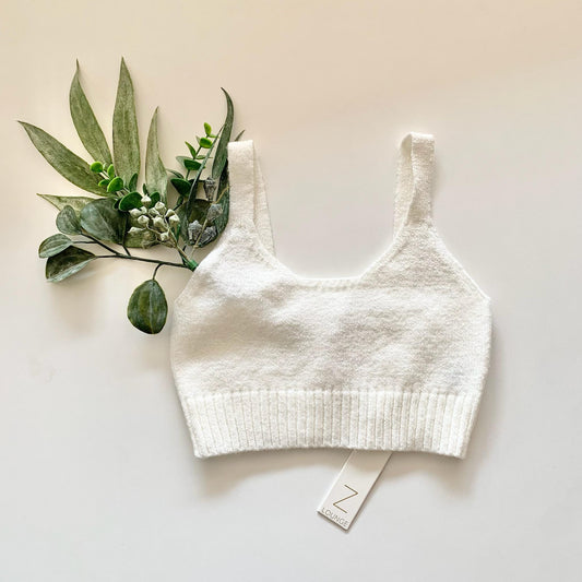 Sweater Lounge Bra - Bone