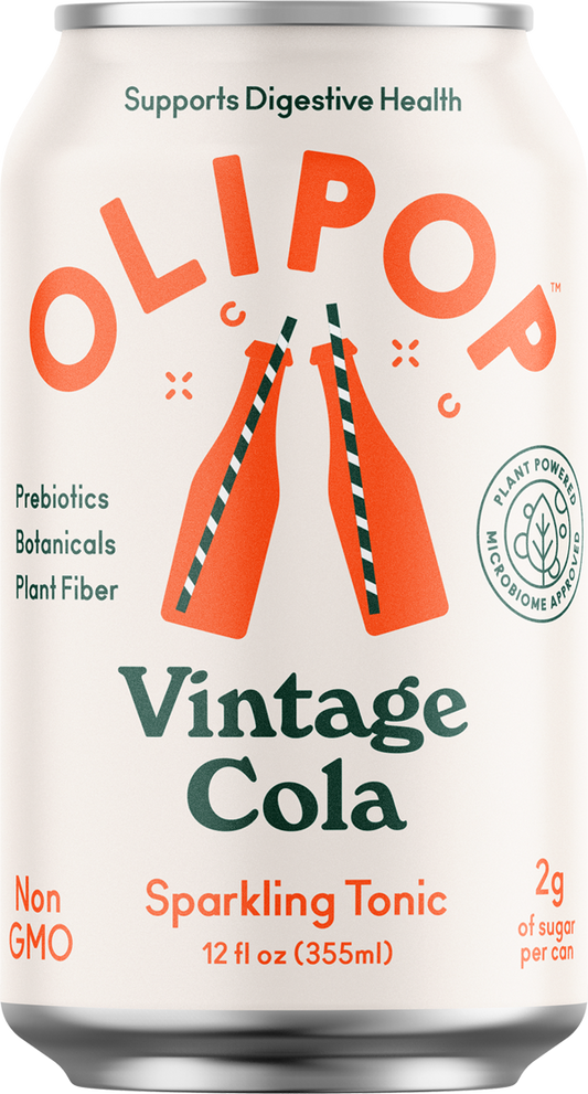 Olipop Prebiotic Sparkling Tonic Drink - Vintage Cola