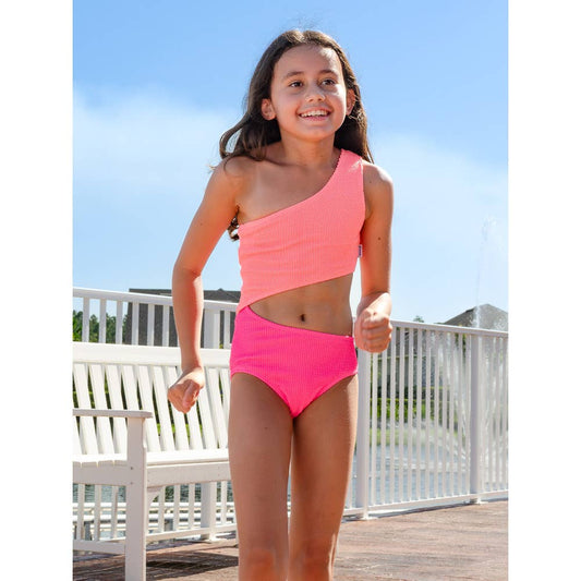 Kids Asymmetrical Swimsuit - 10