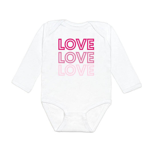 LOVE, LOVE, LOVE Long Sleeve Bodysuit