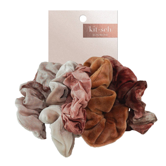 Rust Tie Dye Scrunchies