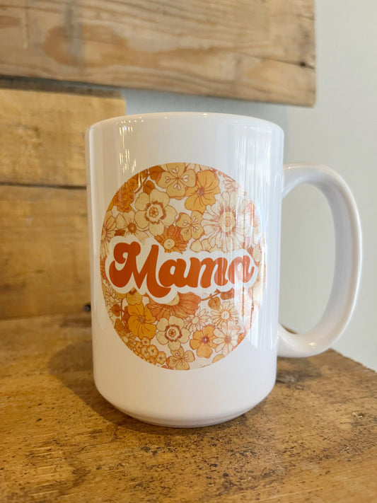 15oz Retro mama ceramic coffee mug