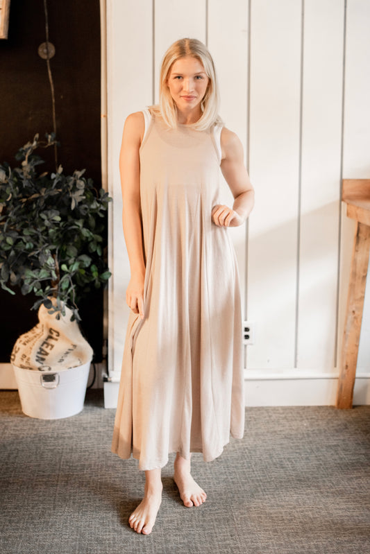 Varley Midi Dress - Frappe