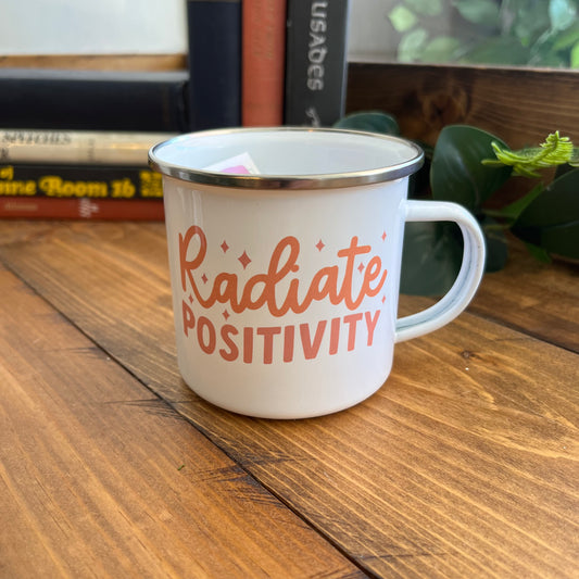 Radiate Positivity 12oz Camp Mug